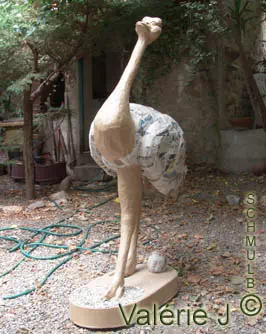 Ostrich ou la sculpture du plus grand des oiseaux