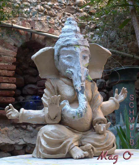 Statue de Ganesh en papier maché