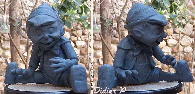 Pinocchio art statuaire