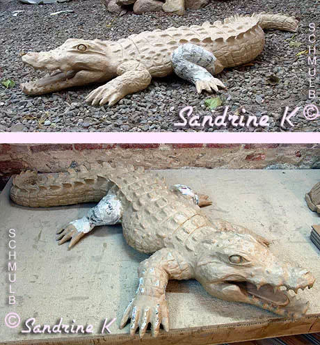 Sculpture dun crocodile