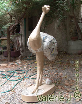 Ostrich ou la sculpture du plus grand des oiseaux